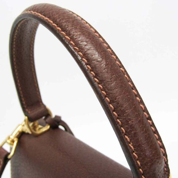 GUCCI Brown Leather Shoulder Bag - Picture 8 of 16